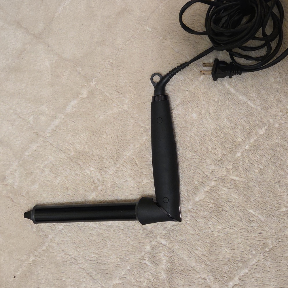 Kristin Ess Hair Nano Black 1" Pivoting Curling Wand - Picture 3 of 9